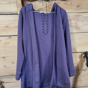 Reitmans Long purple cardigan